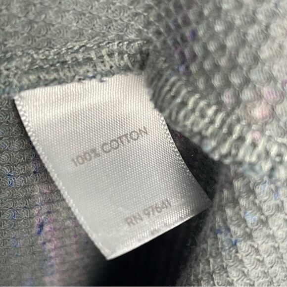 J.Jill Top XS Long Sleeve Thermal Waffle Knit Fair Isle Nordic Pocket Casual - Picture 2 of 6